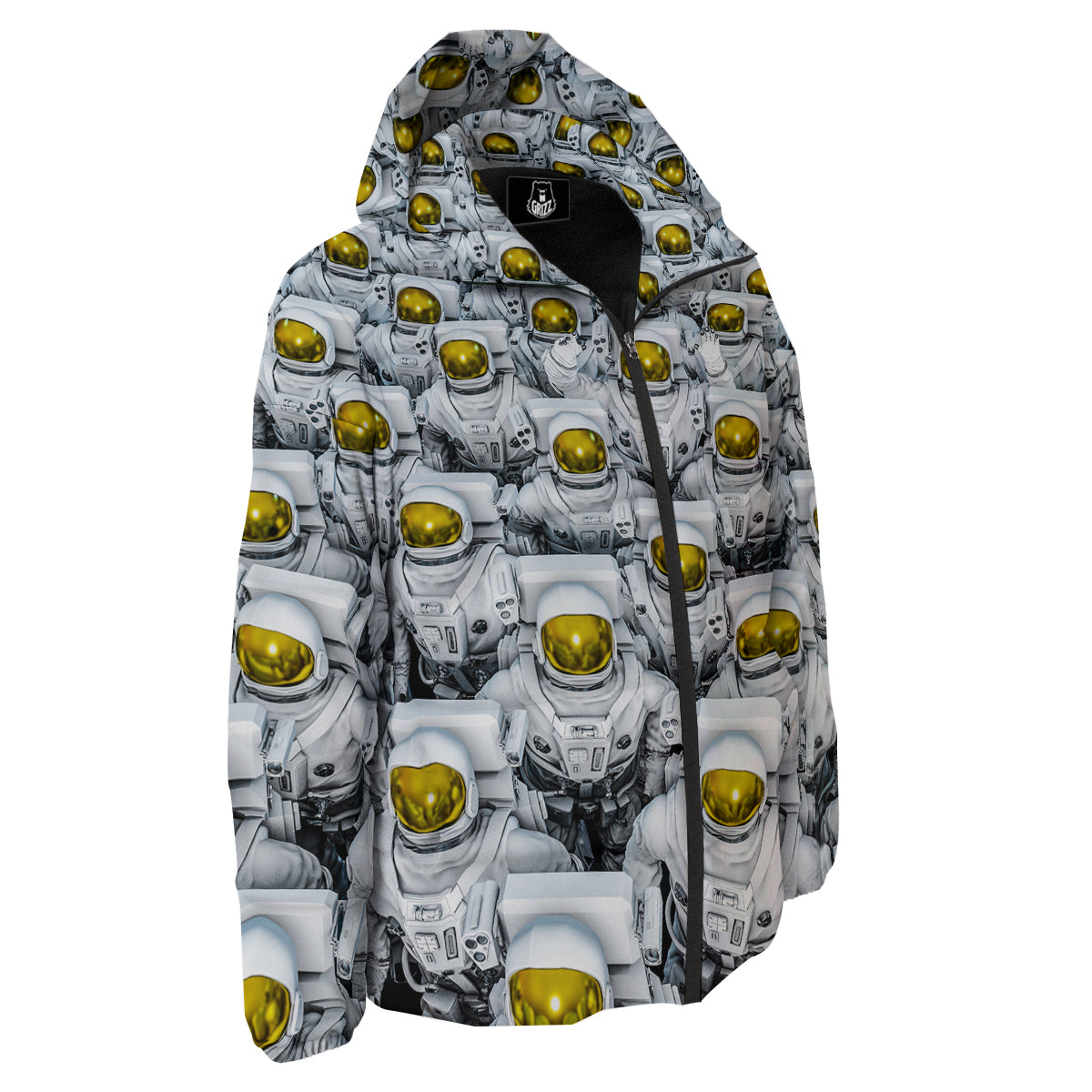 Astronauts Group Print Down Jacket-grizzshop