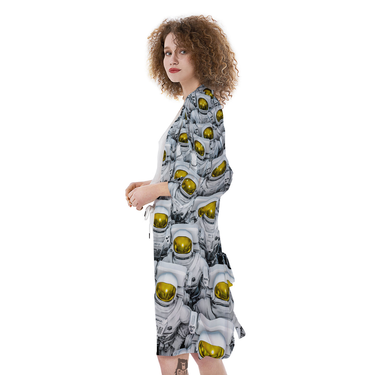 Astronauts Group Print Kimono-grizzshop