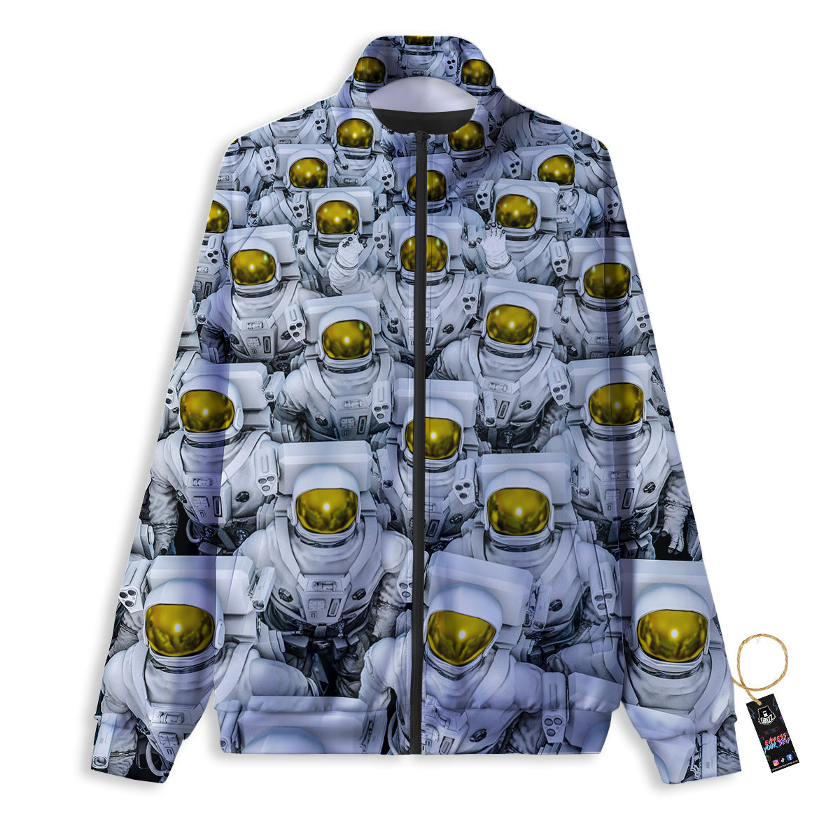 Astronauts Group Print Track Jacket-grizzshop