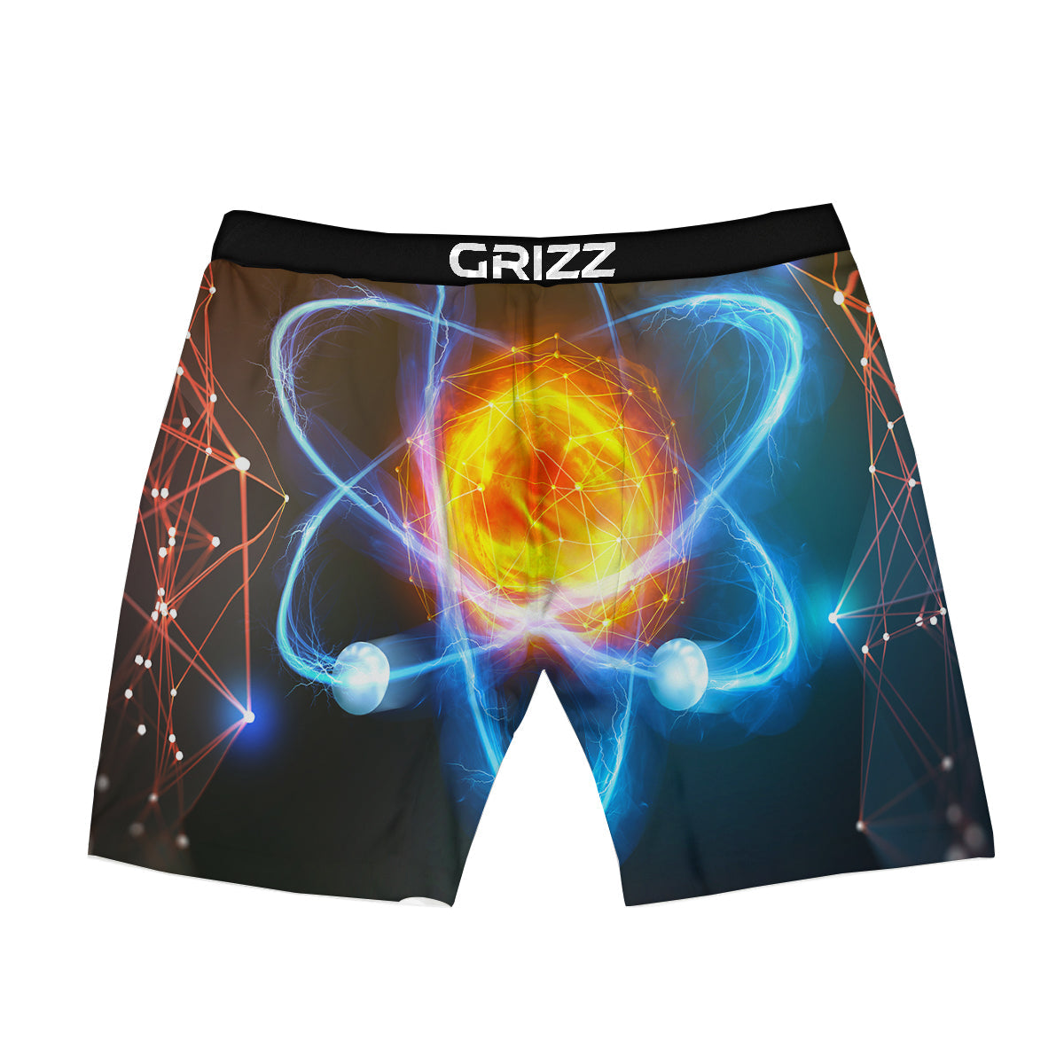 Atomic Structure Print Boxer Briefs-grizzshop