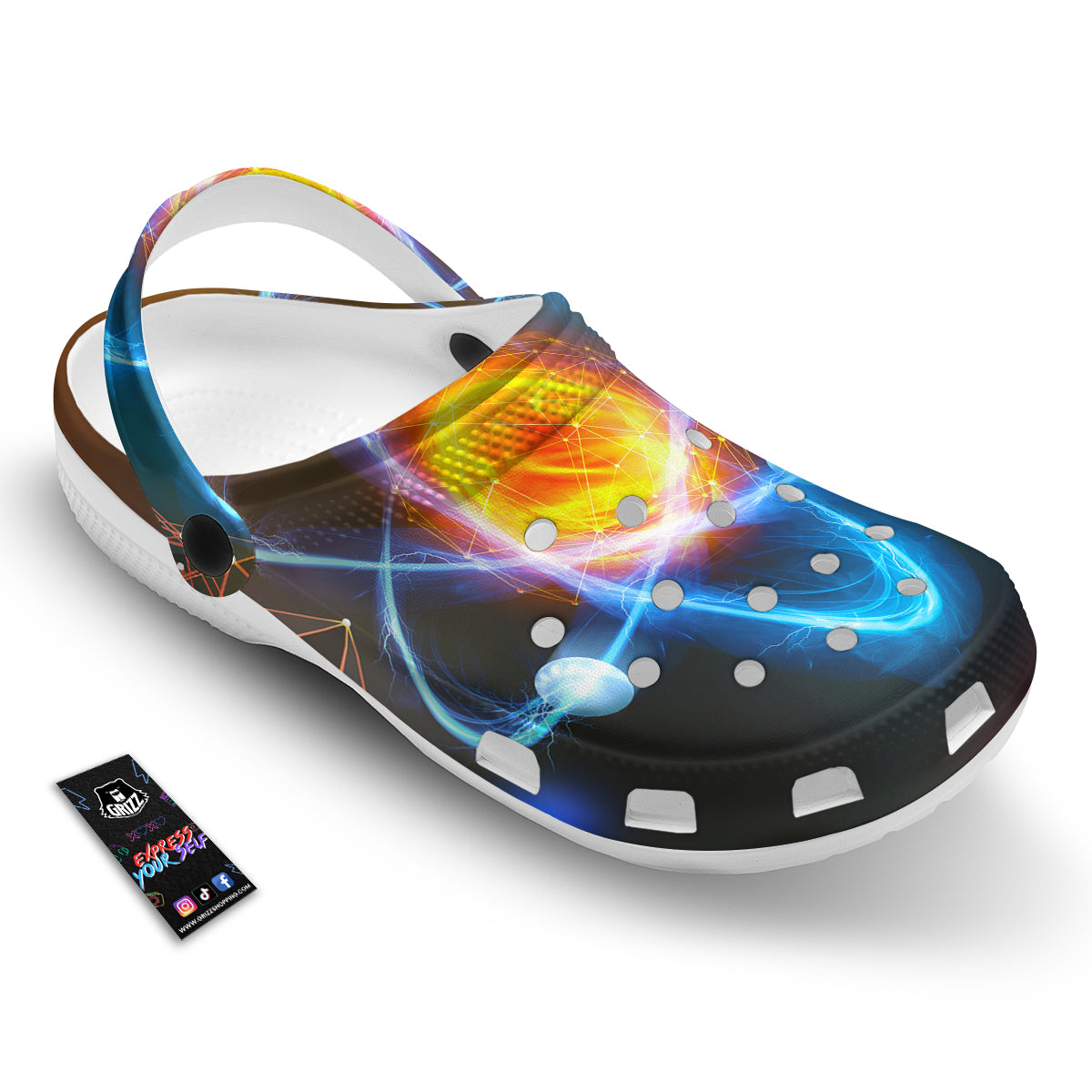 Atomic Structure Print Clog-grizzshop
