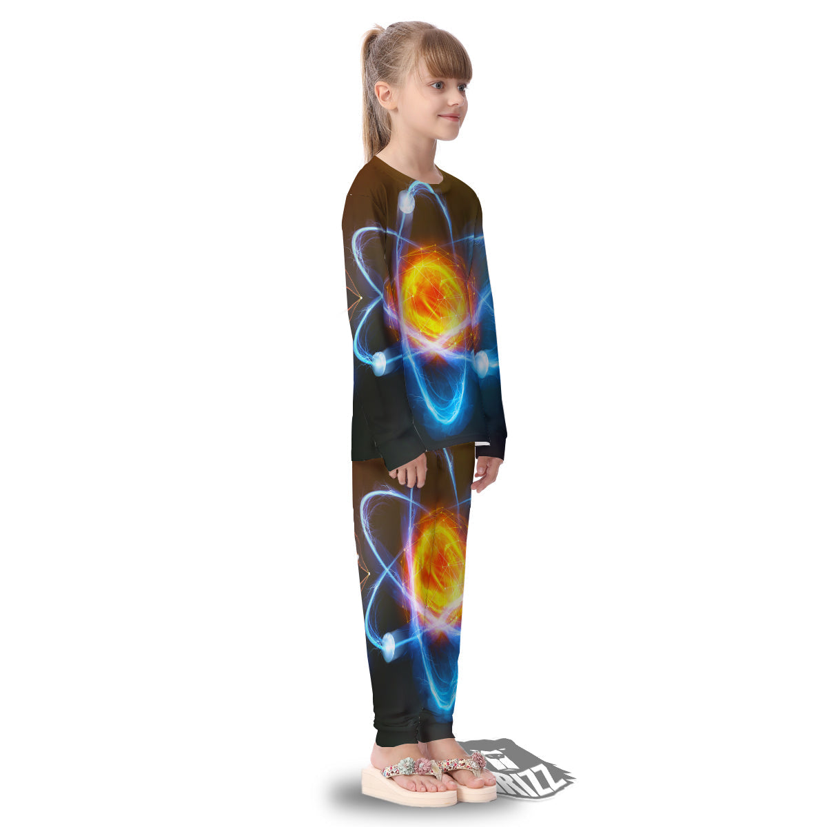 Atomic Structure Print Kid's Pajamas-grizzshop