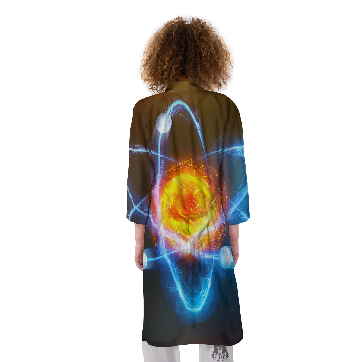 Atomic Structure Print Kimono-grizzshop
