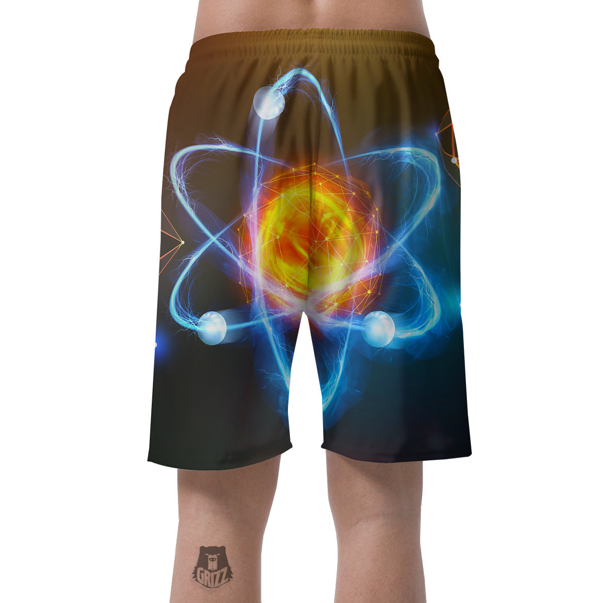 Atomic Structure Print Men's Shorts-grizzshop
