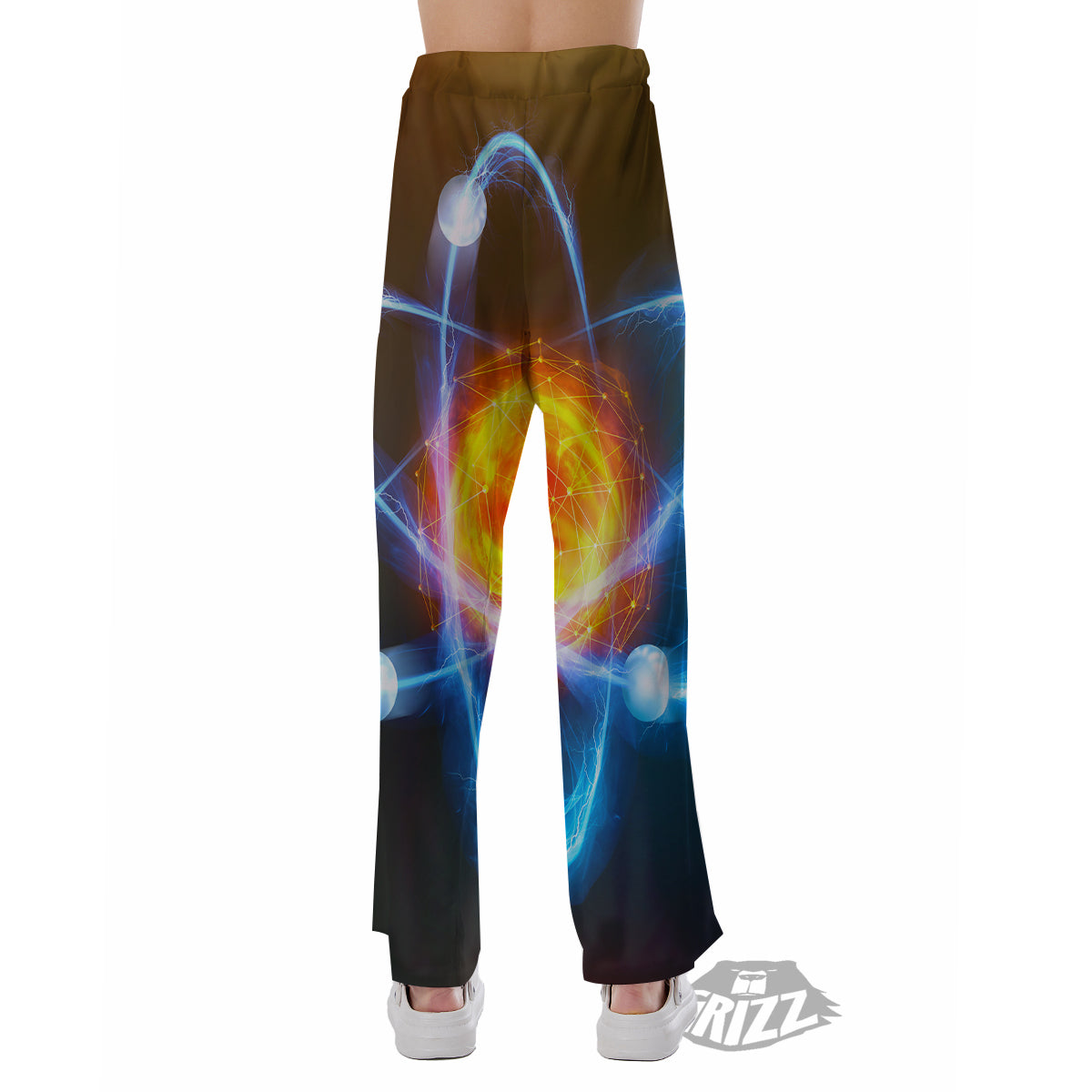 Atomic Structure Print Pajama Pants-grizzshop