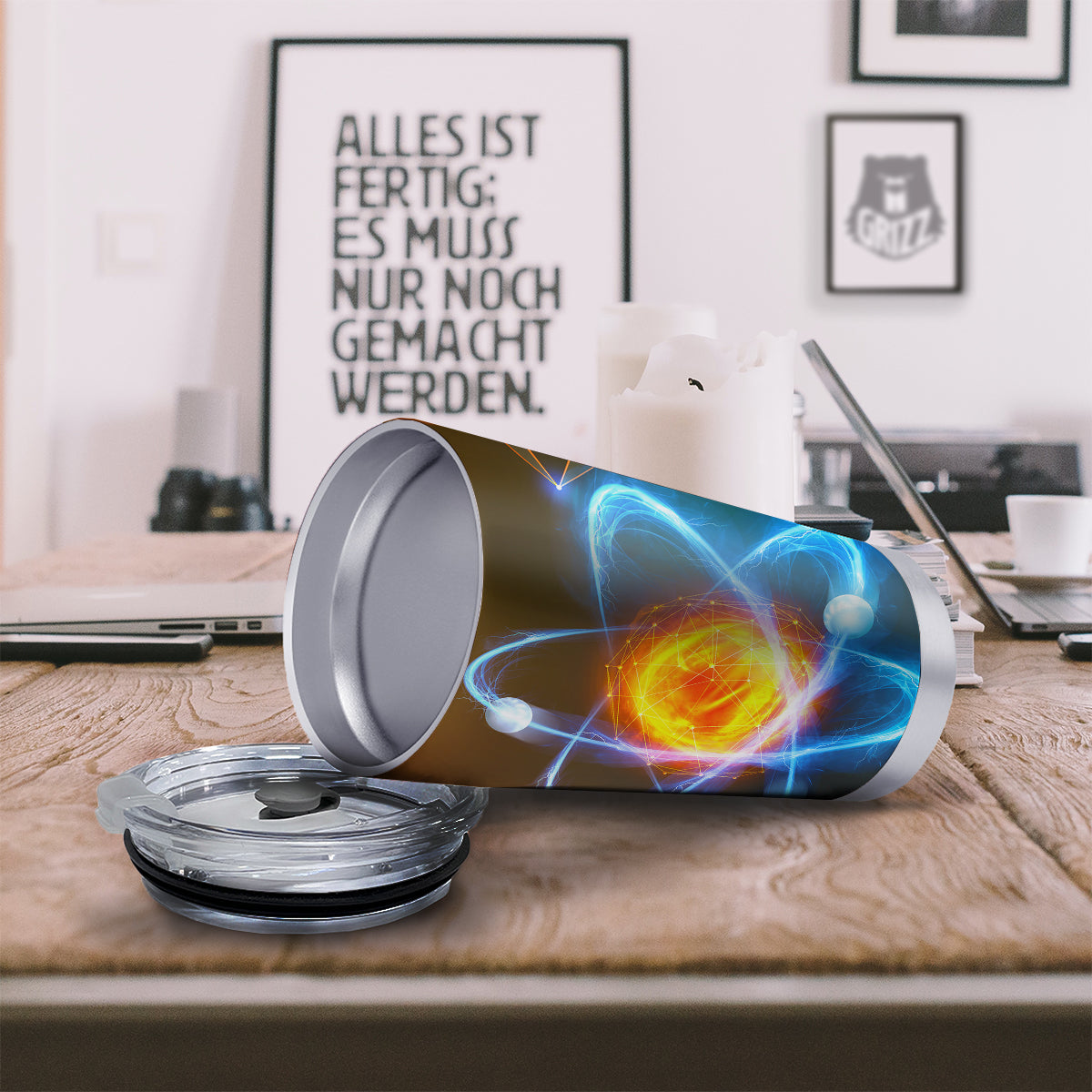 Atomic Structure Print Tumbler-grizzshop