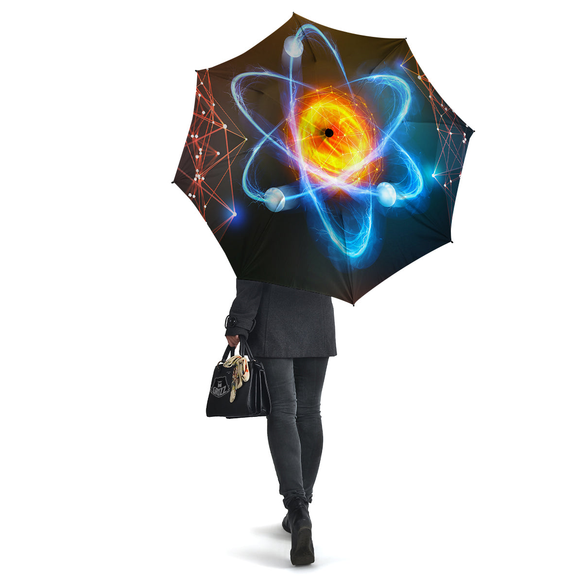 Atomic Structure Print Umbrella-grizzshop