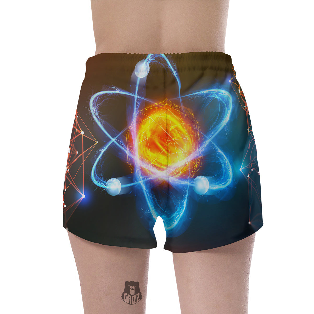 Atomic Structure Print Women's Shorts-grizzshop