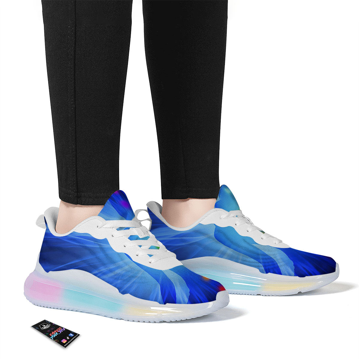 Aura Seven Chakras Print Running Sneakers-grizzshop
