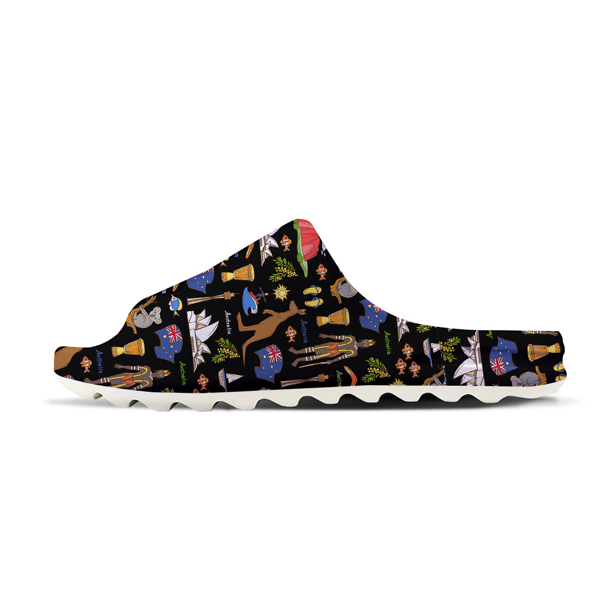 Australia Theme Print Pattern Sandals-grizzshop