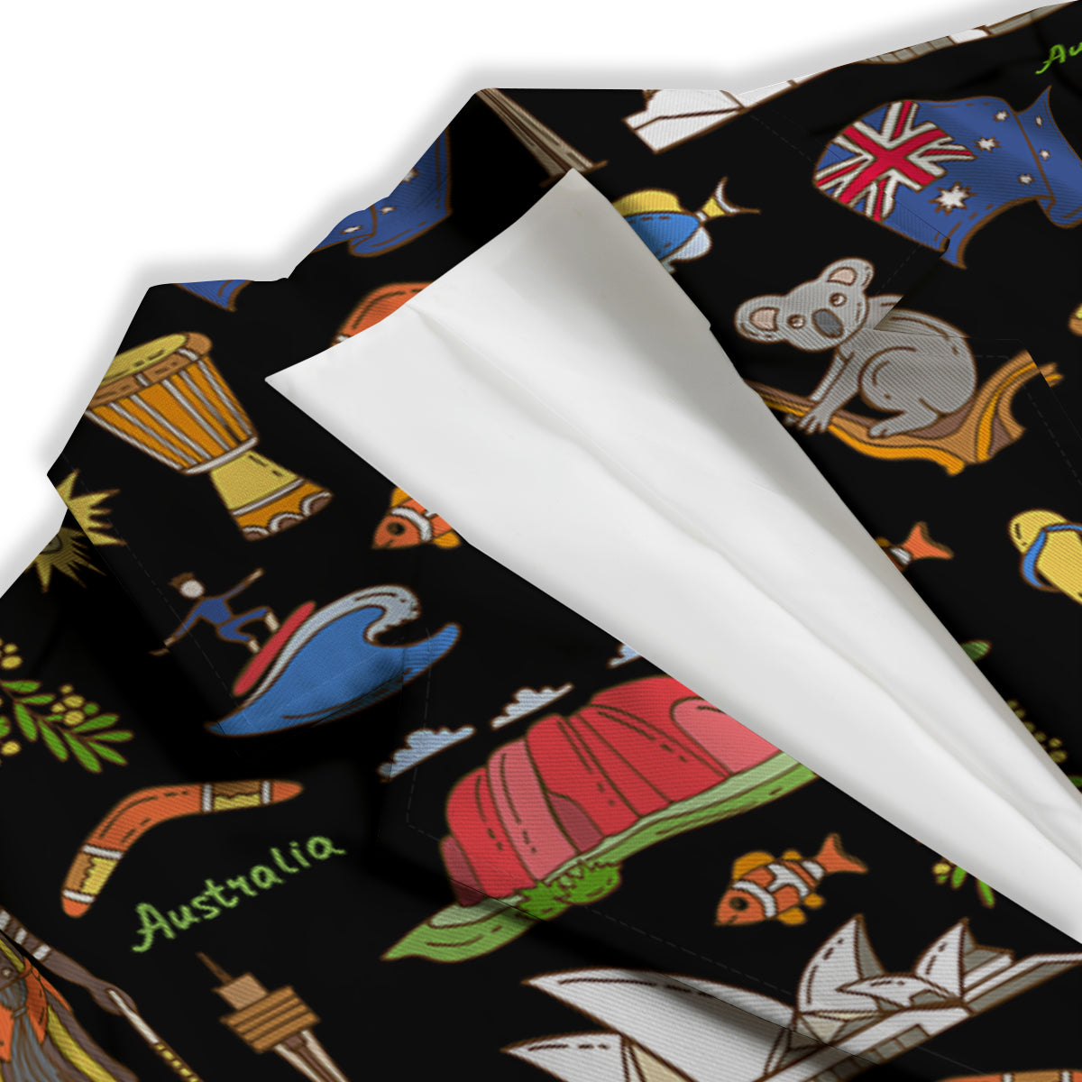 Australia Theme Print Pattern Women's Blazer-grizzshop