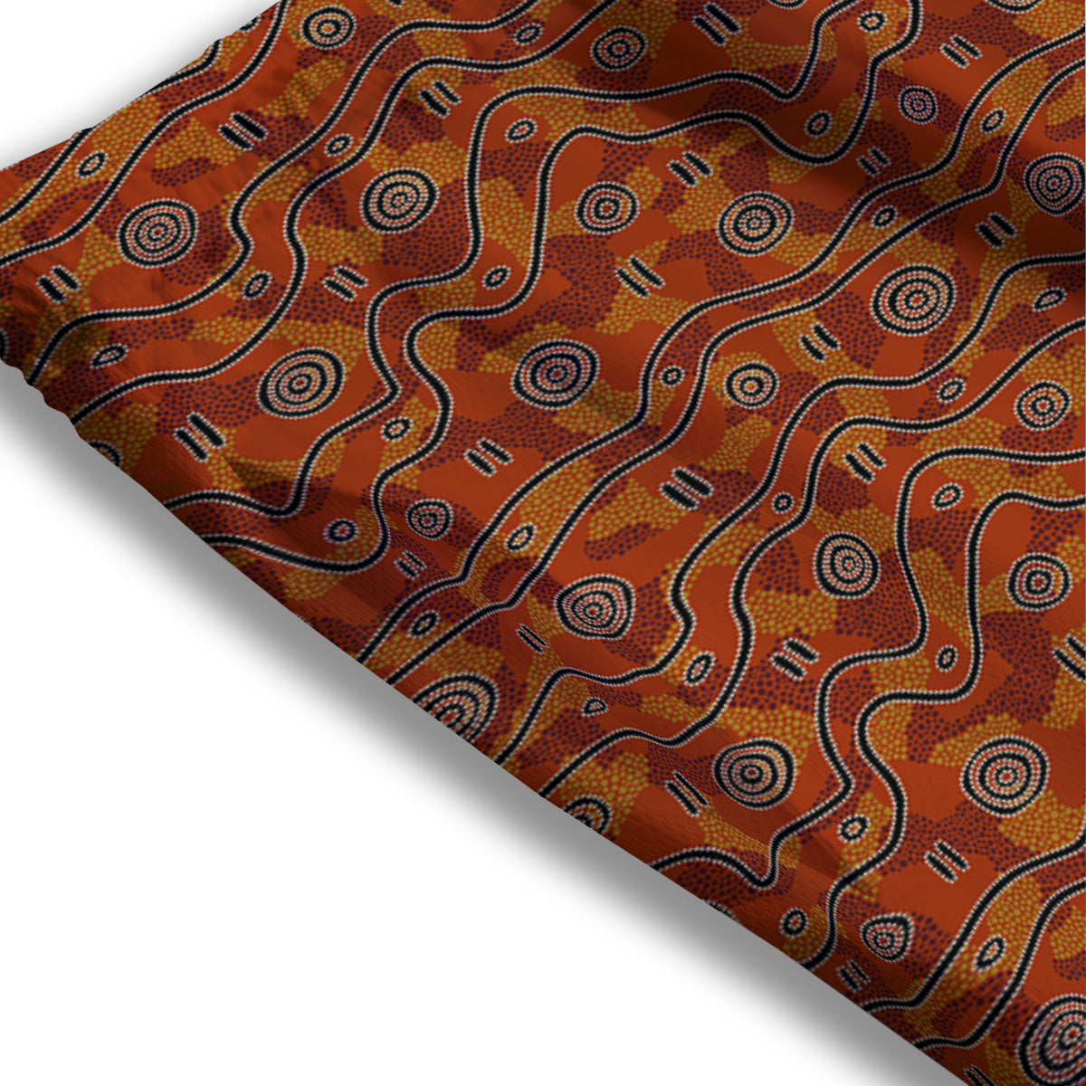 Bohemian Ethnic Mandala Print Pattern Mesh Shorts