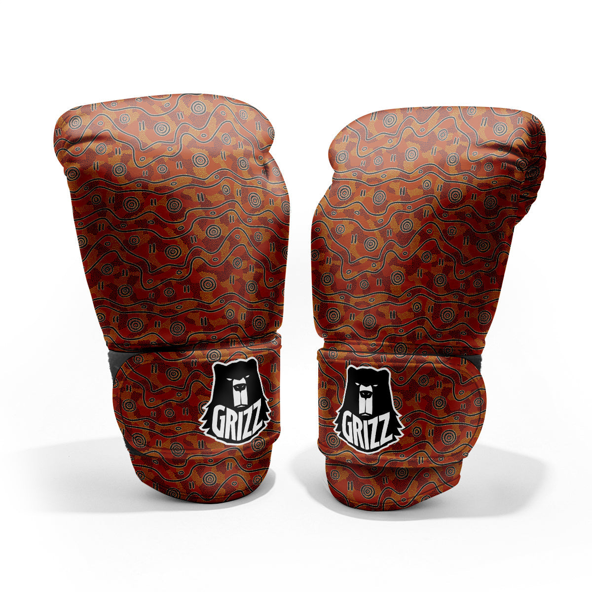 Australian Aboriginal Print Pattern Pro Boxing Glove
