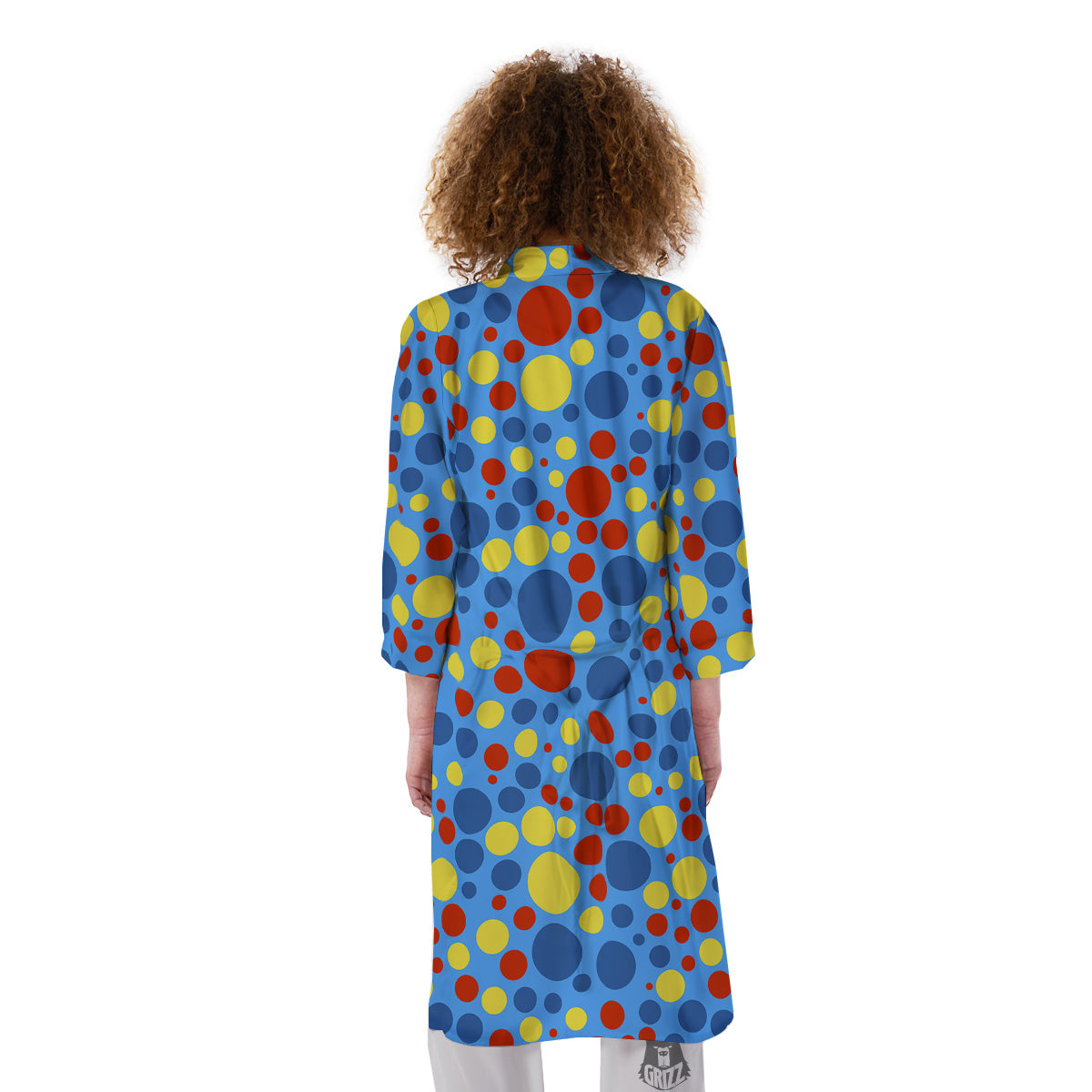 Autism Awareness Dots Color Print Pattern Kimono-grizzshop