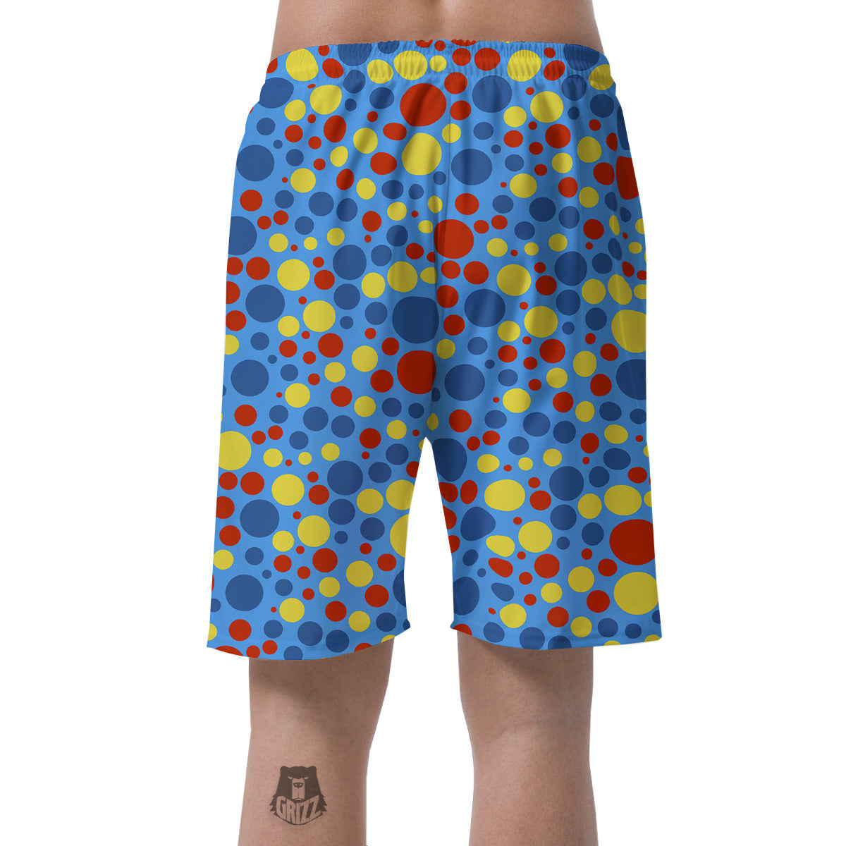 Autism Awareness Dots Color Print Pattern Men's Shorts-grizzshop
