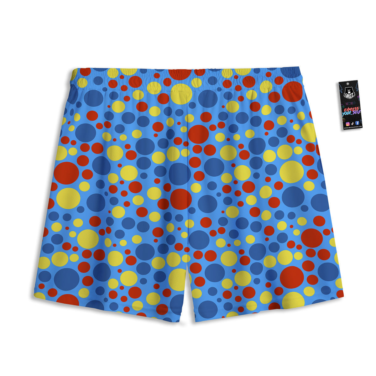 Calavera Cat Day Of The Dead Print Pattern Mesh Shorts