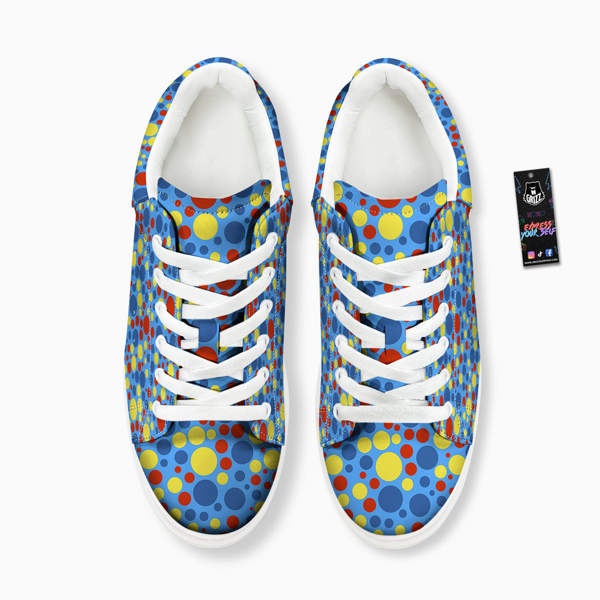 Autism Awareness Dots Color Print Pattern Platform Shoes-grizzshop