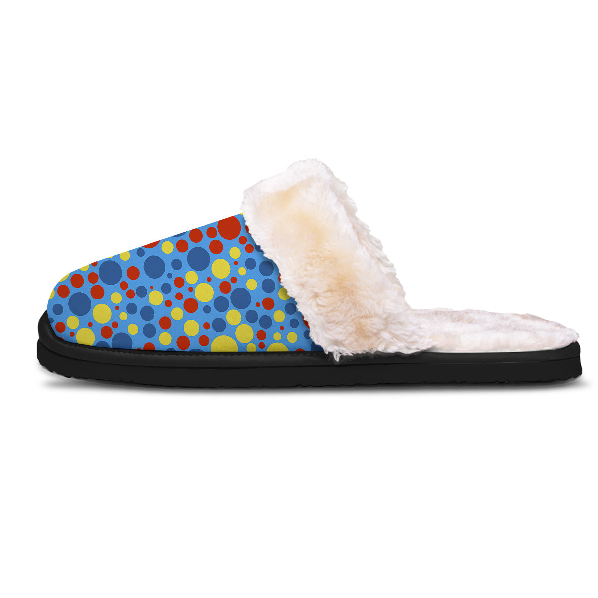 Autism Awareness Dots Color Print Pattern Slippers-grizzshop