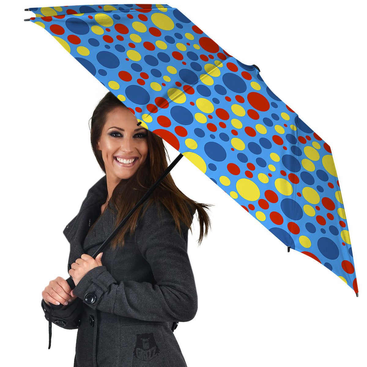 Autism Awareness Dots Color Print Pattern Umbrella-grizzshop