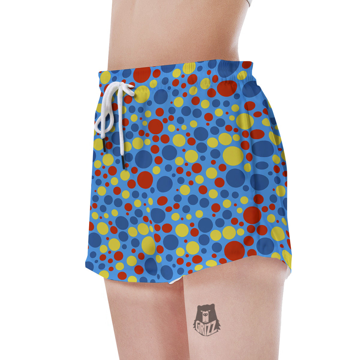 Autism Awareness Dots Color Print Pattern Women's Shorts-grizzshop