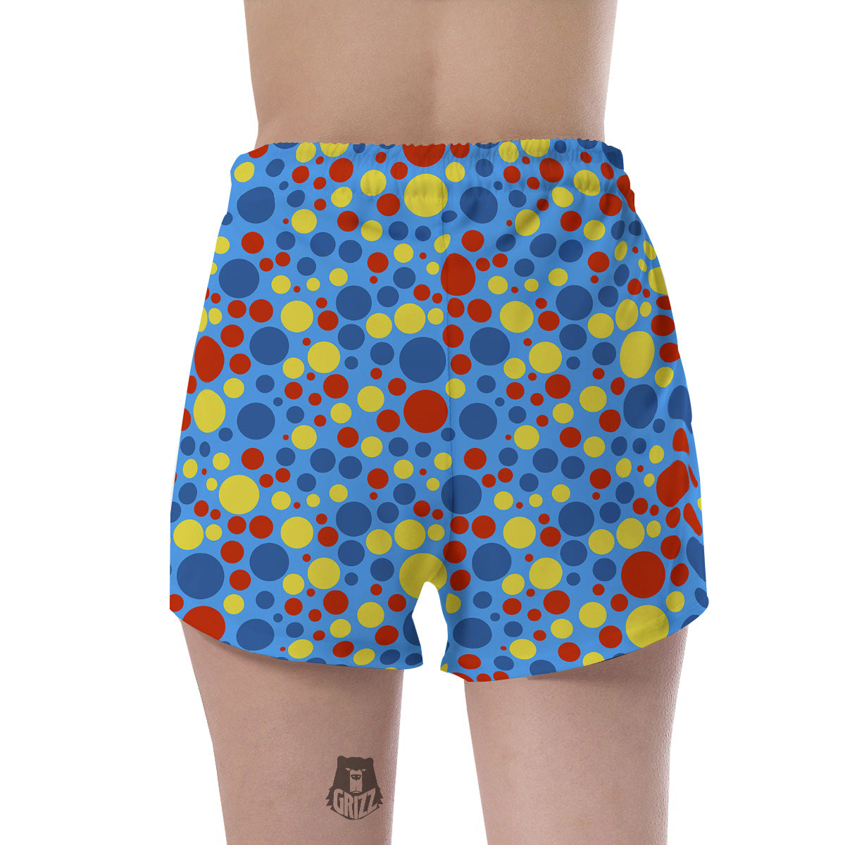 Autism Awareness Dots Color Print Pattern Women's Shorts-grizzshop