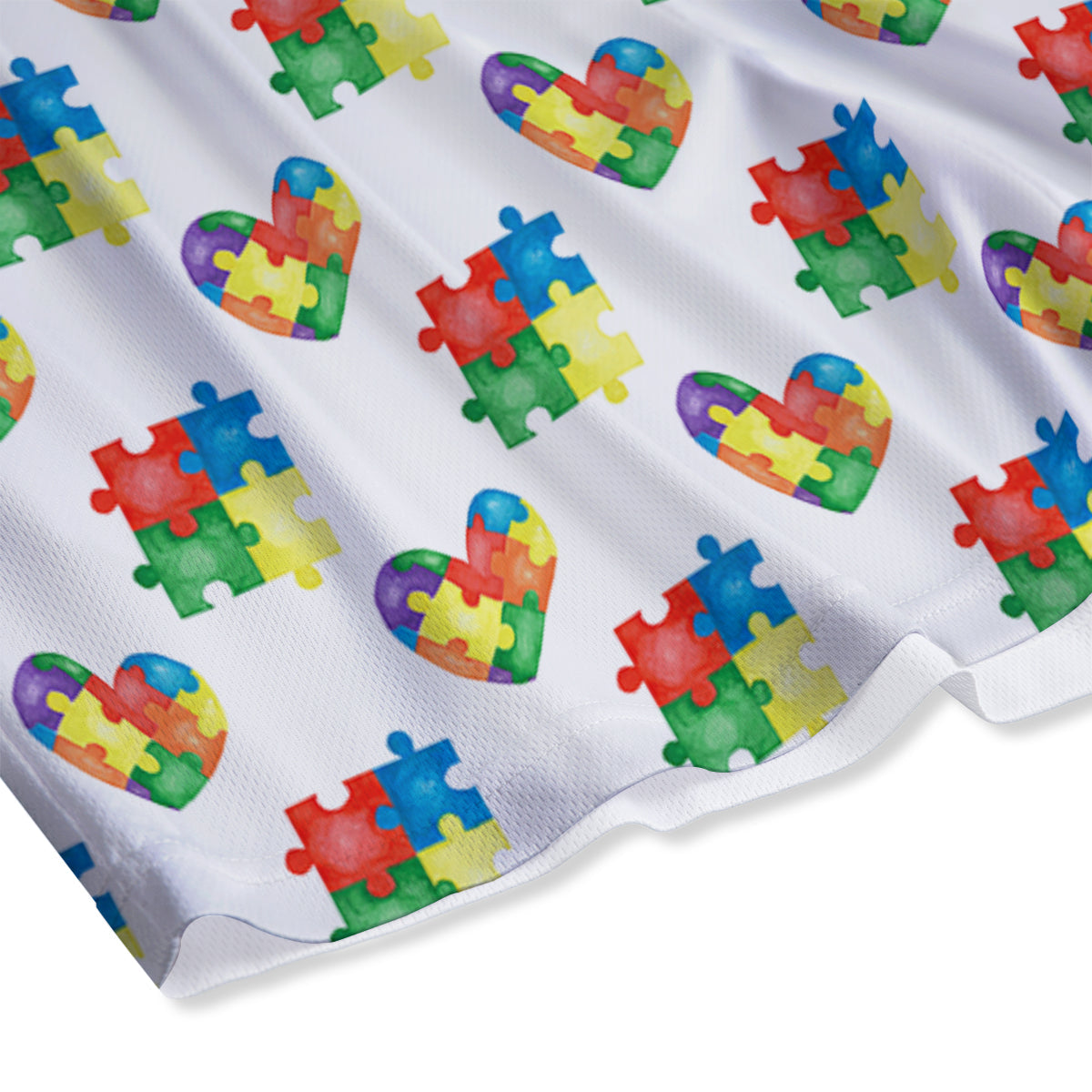 Bohemian Ethnic Teal Print Pattern Mesh Shorts