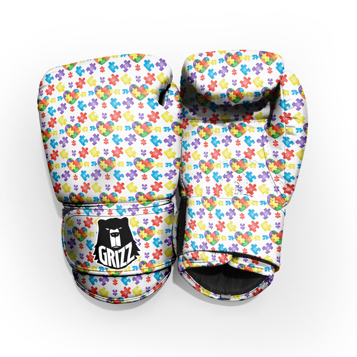Autism Awareness Print Pattern Pro Boxing Glove