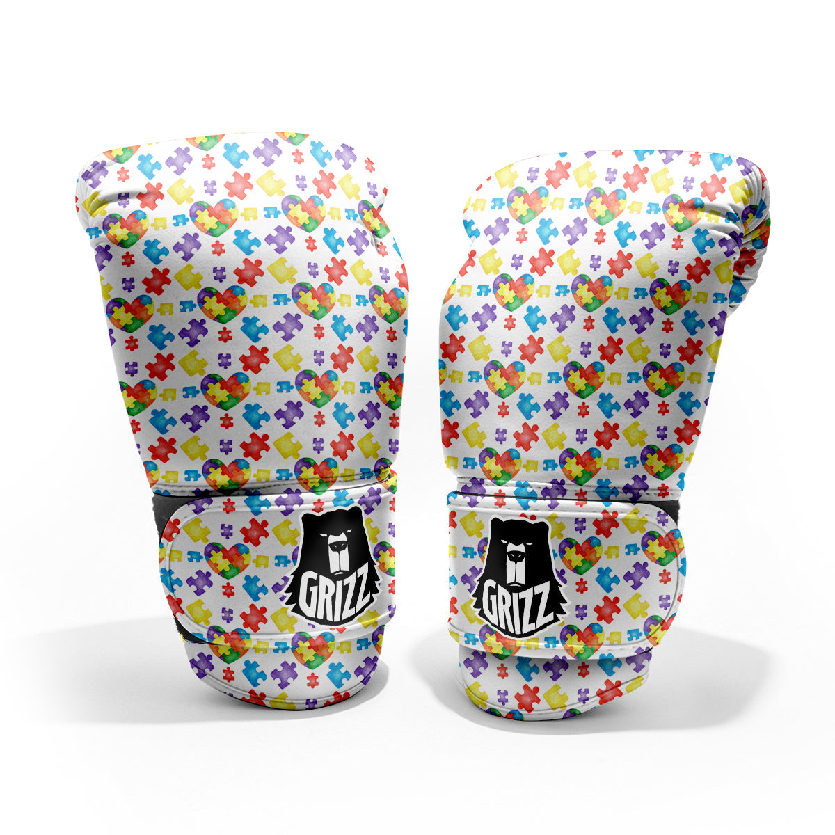 Autism Awareness Print Pattern Pro Boxing Glove