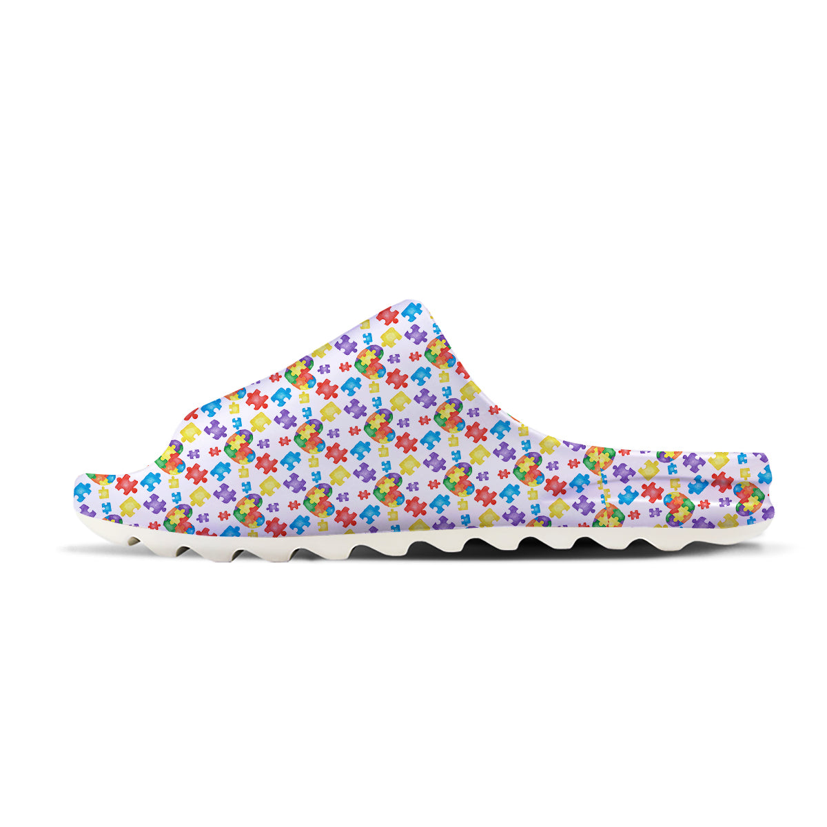 Autism Awareness Print Pattern Sandals-grizzshop