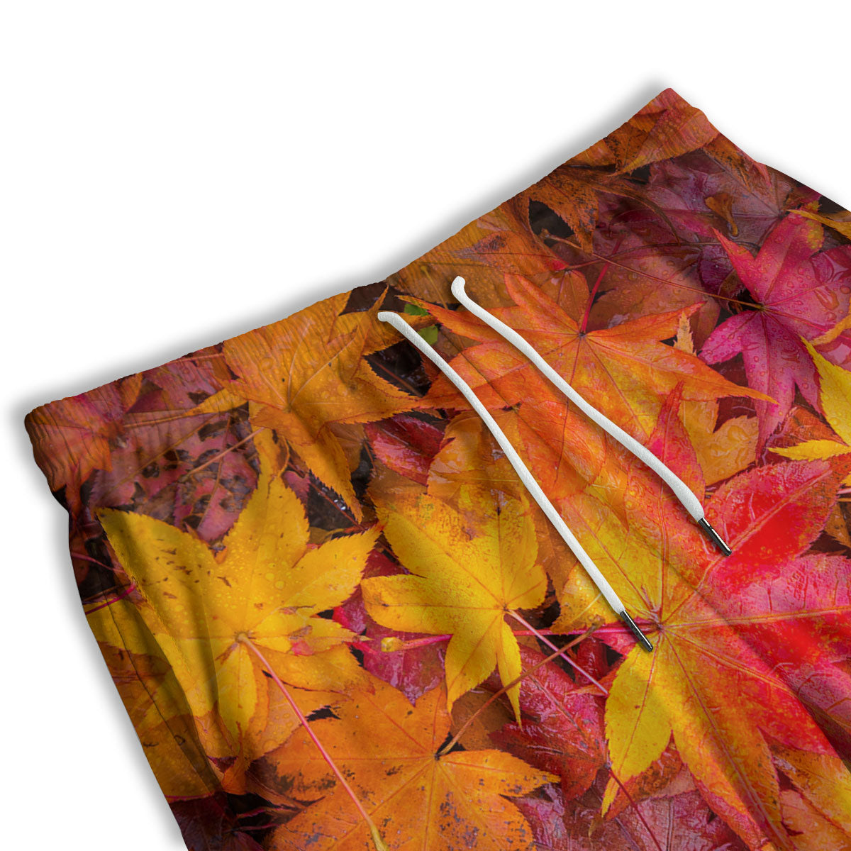 Autumn Leaves Print Men's Athletic Shorts