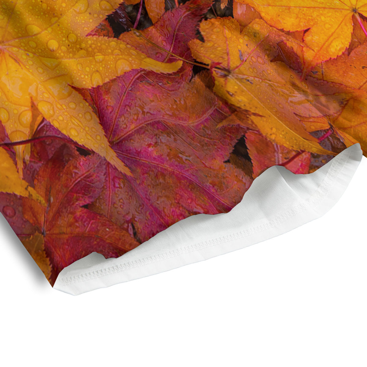 Autumn Leaves Print Men's Athletic Shorts