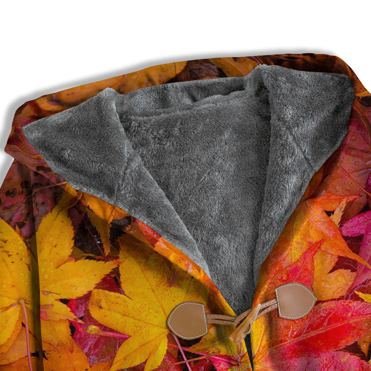Autumn Leaves Print Men's Windbreaker Jacket-grizzshop