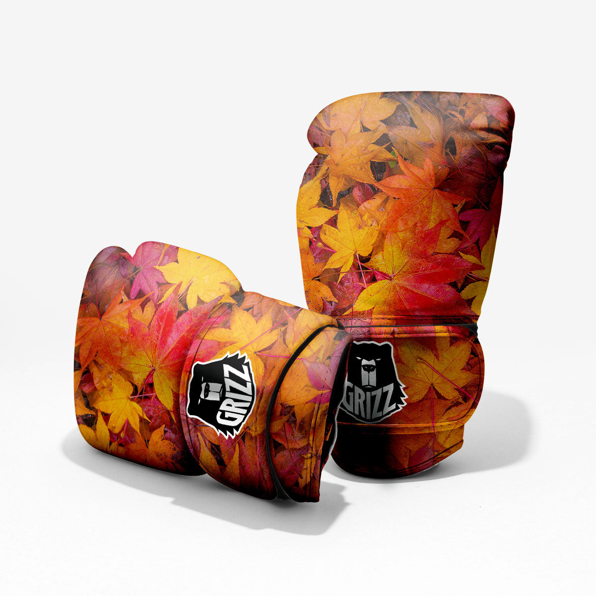 Autumn Leaves Print Pro Boxing Glove