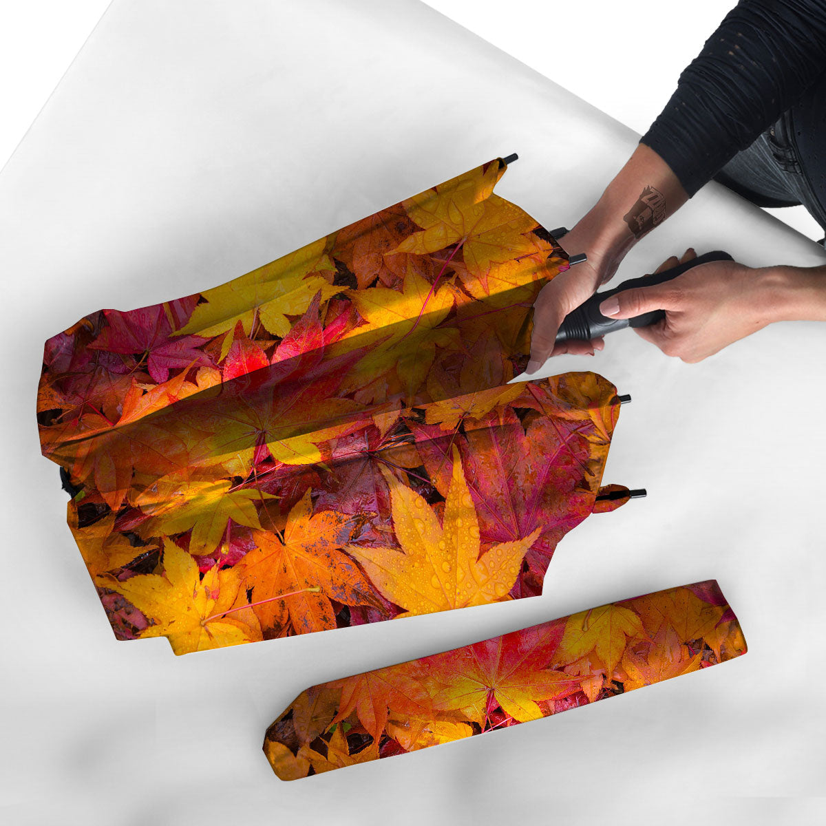 Autumn Leaves Print Umbrella-grizzshop