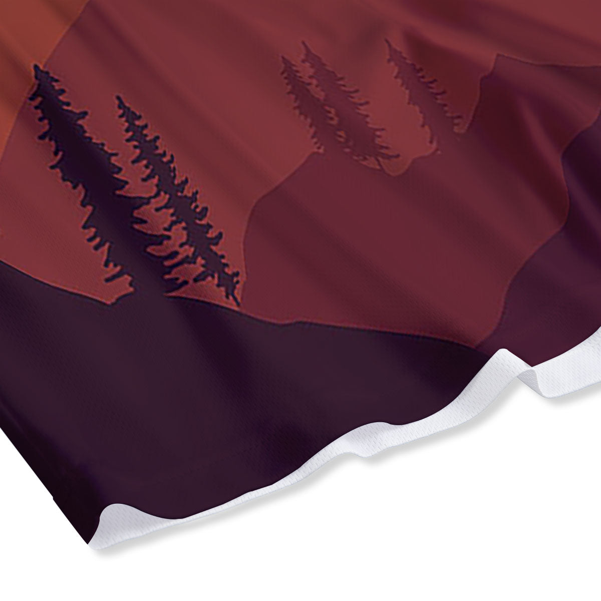 Boho Elephant Red And Gold Print Mesh Shorts