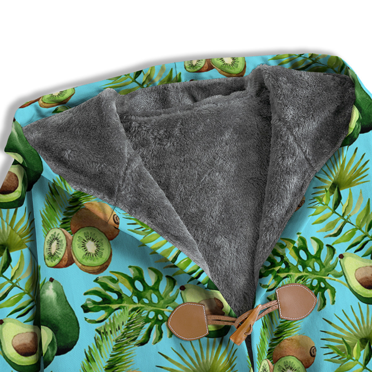 Avocado And Watercolor Kiwi Print Pattern Men's Windbreaker Jacket-grizzshop