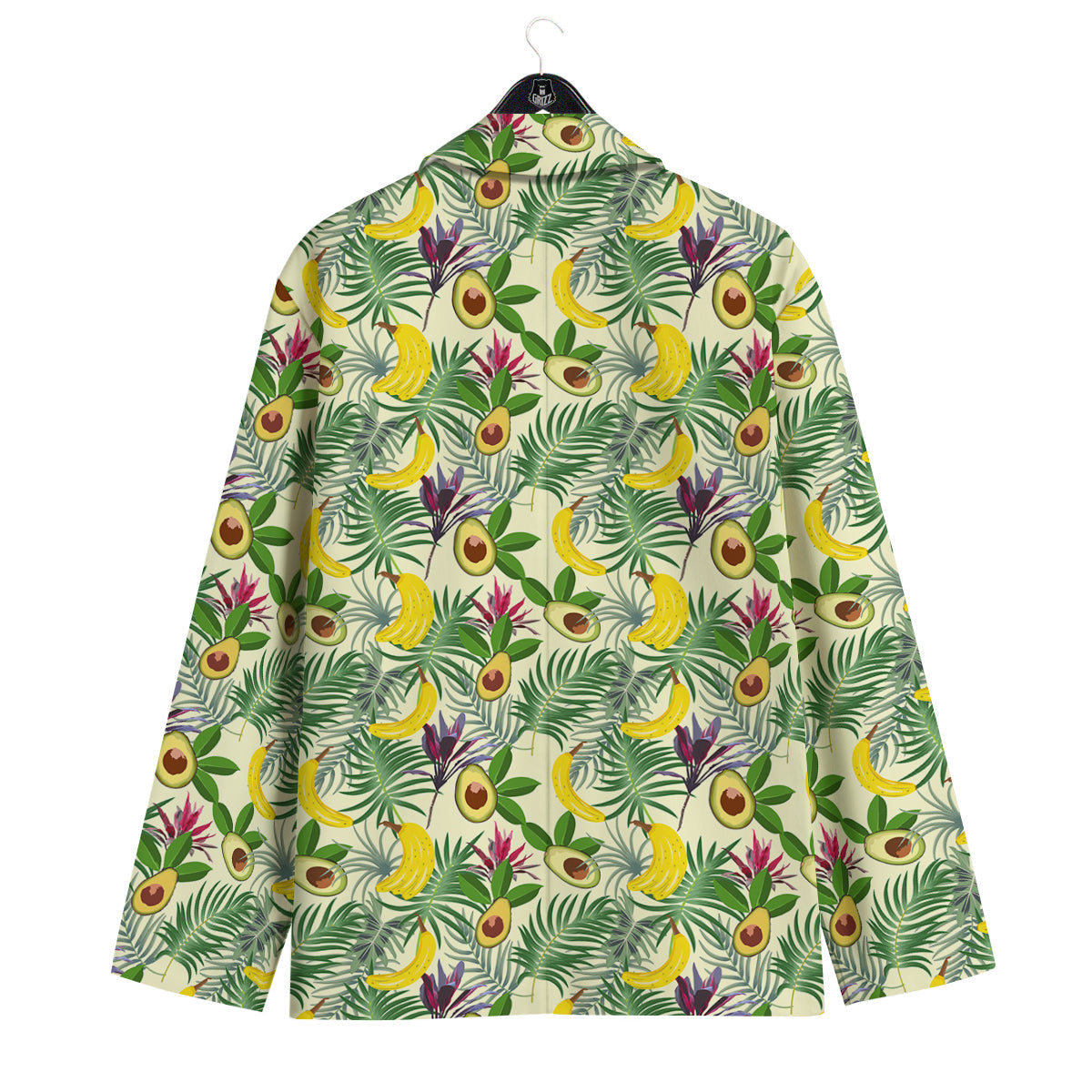 Avocado Banana Leaf Print Pattern Men's Sport Coat-grizzshop