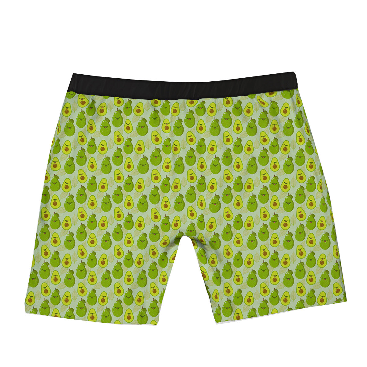 Avocado Cartoon Print Pattern Boxer Briefs-grizzshop
