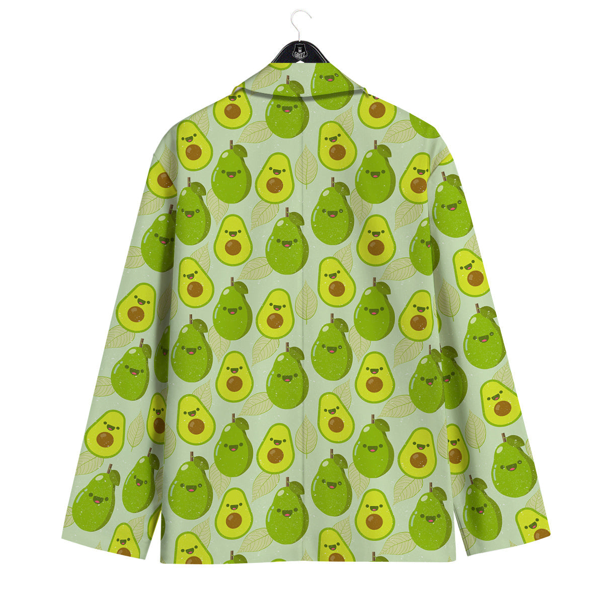Avocado Cartoon Print Pattern Men's Sport Coat-grizzshop