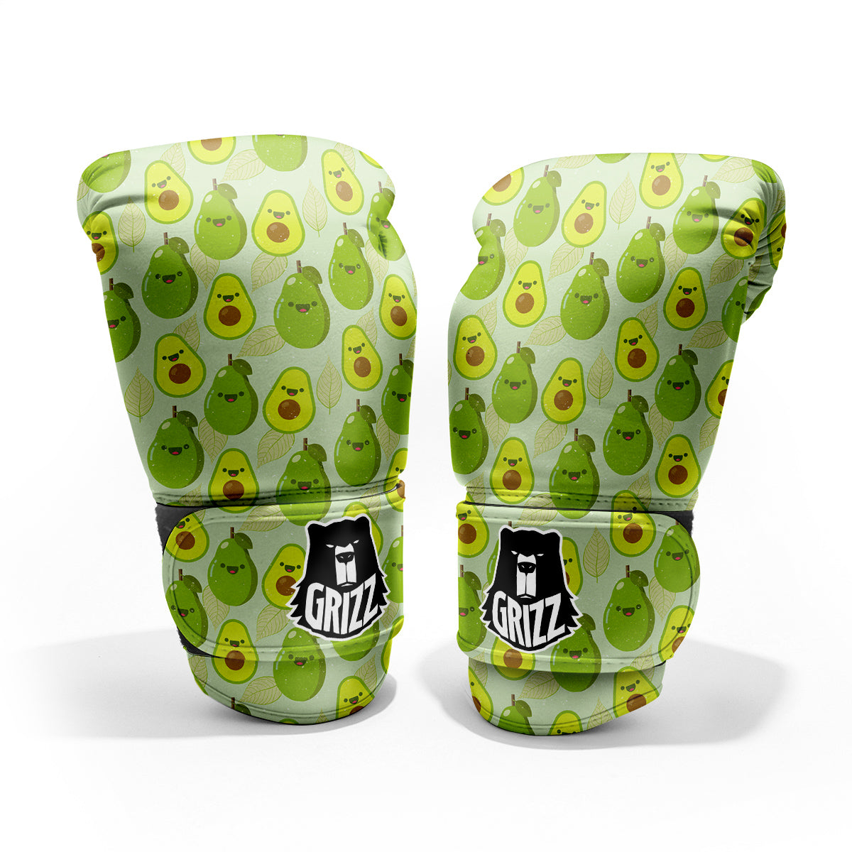 Avocado Cartoon Print Pattern Pro Boxing Glove
