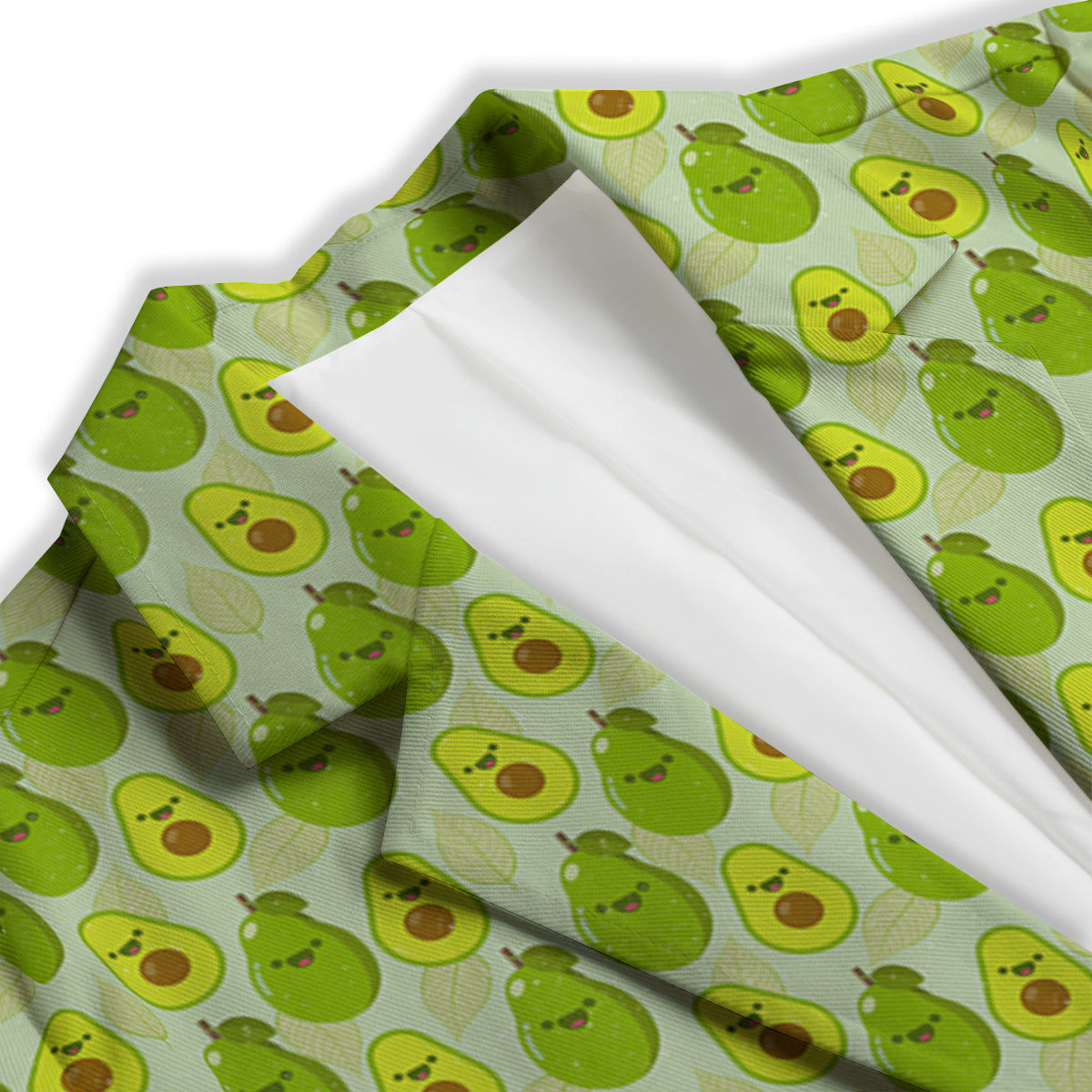 Avocado Cartoon Print Pattern Women's Blazer-grizzshop
