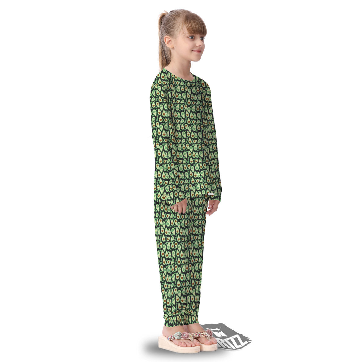Avocado Cute Print Pattern Kid's Pajamas-grizzshop