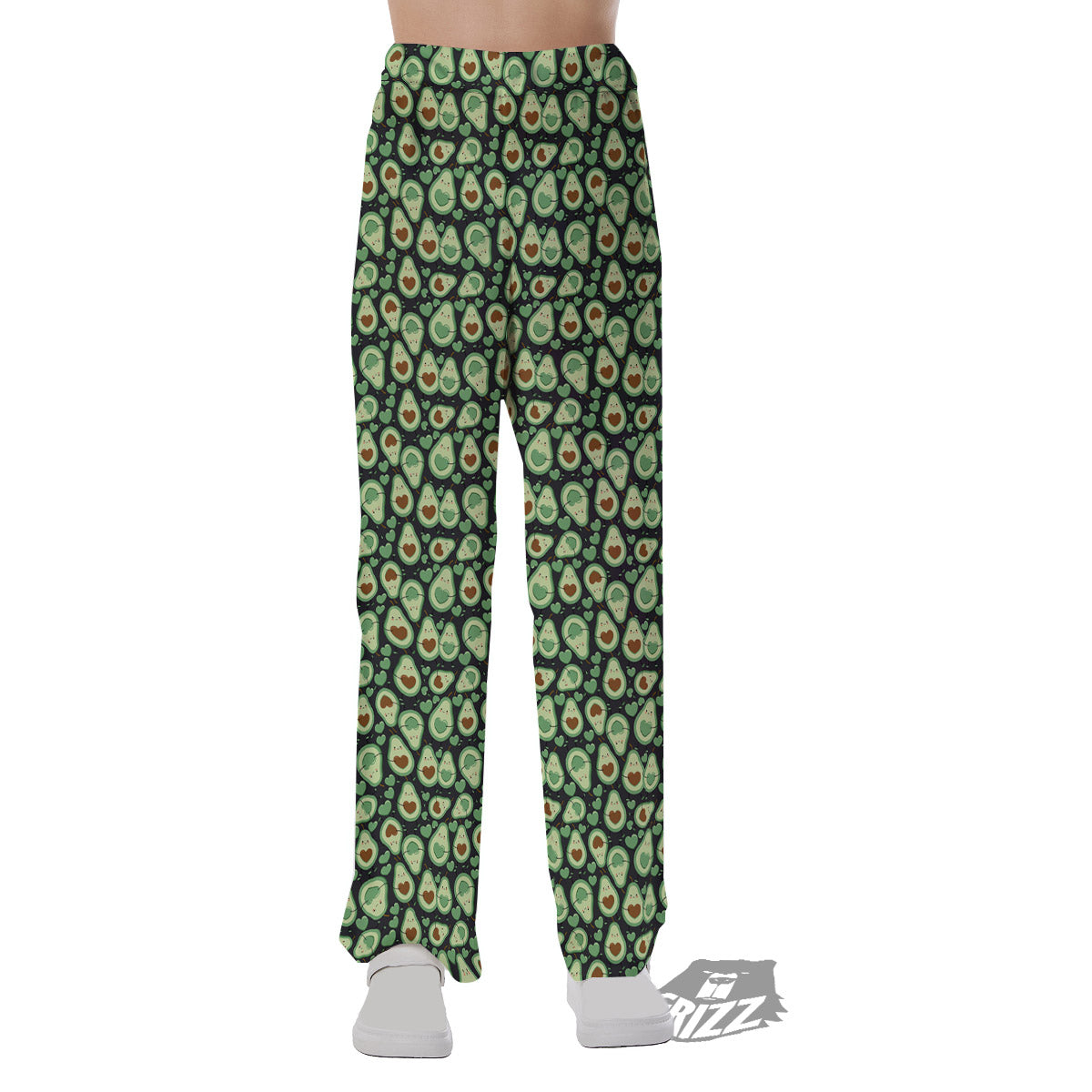 Avocado Cute Print Pattern Pajama Pants-grizzshop
