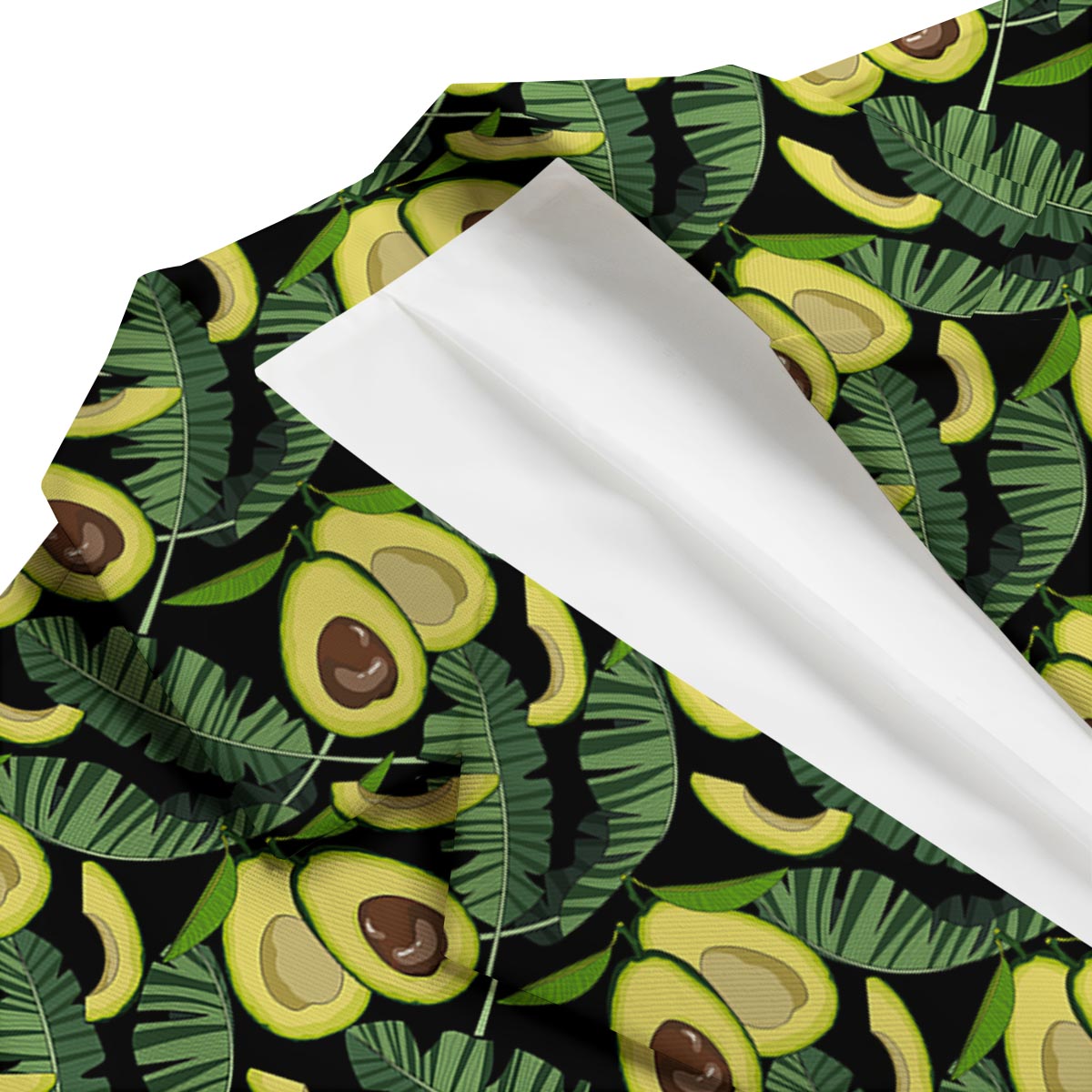 Avocado Floral Palm Leaves Pattern Print Men's Blazer-grizzshop