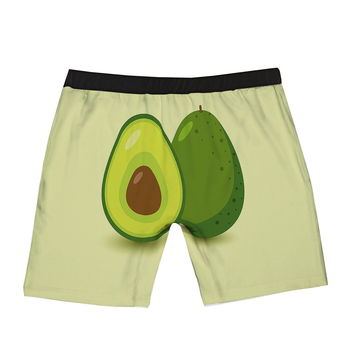 Avocado Green Print Boxer Briefs-grizzshop