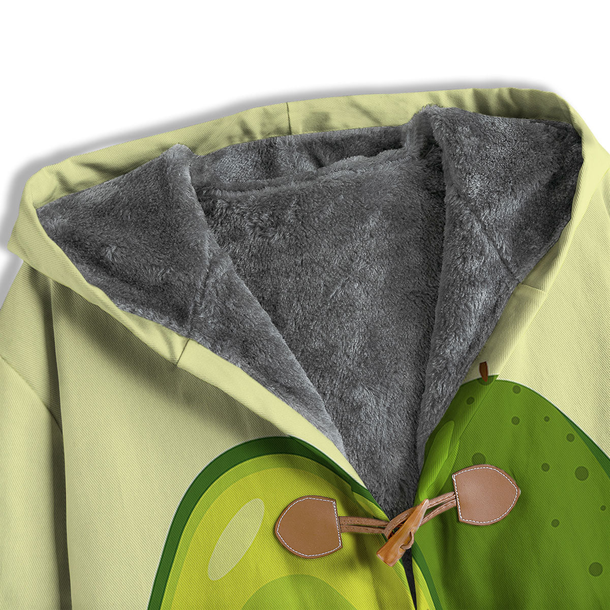 Avocado Green Print Men's Windbreaker Jacket-grizzshop