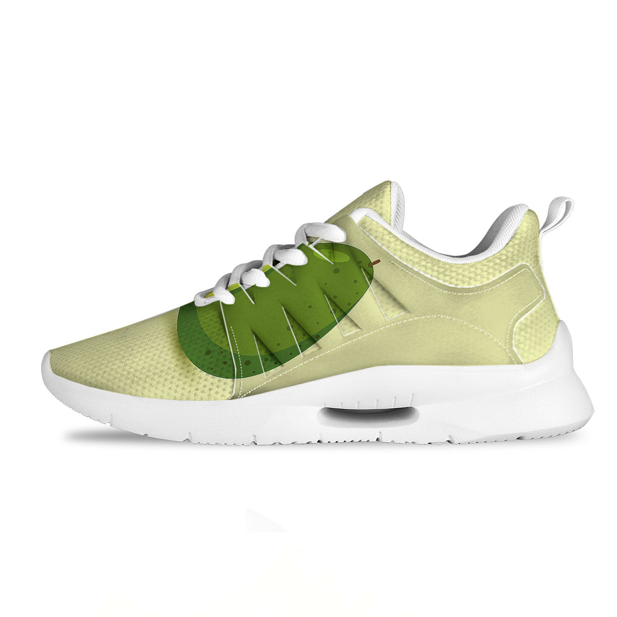 Avocado Green Print Tennis Shoes-grizzshop