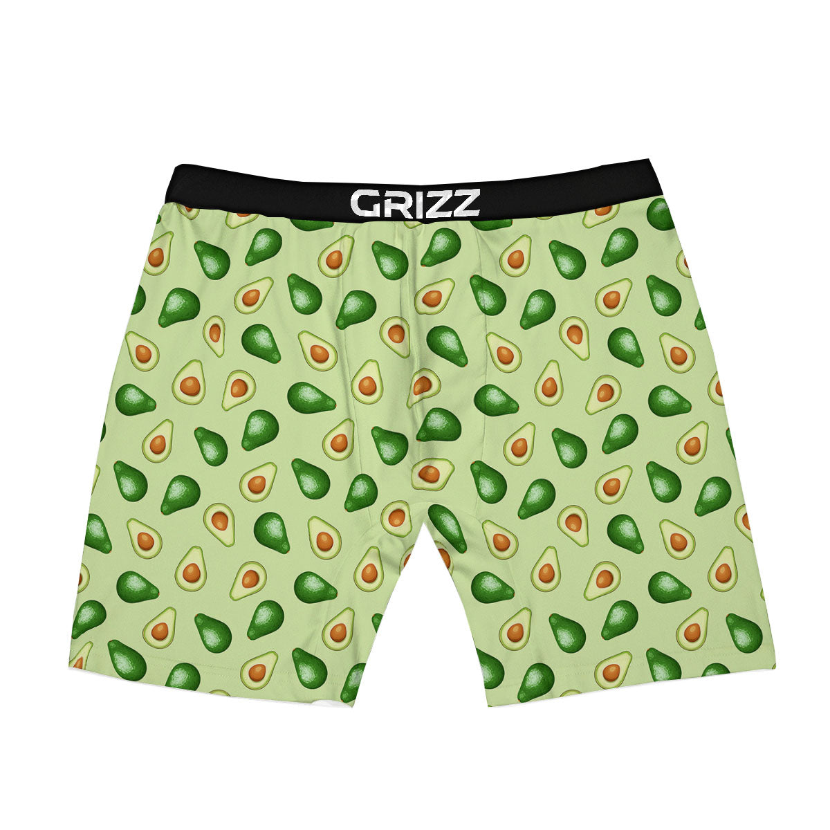 Avocado Half Cut Print Boxer Briefs-grizzshop