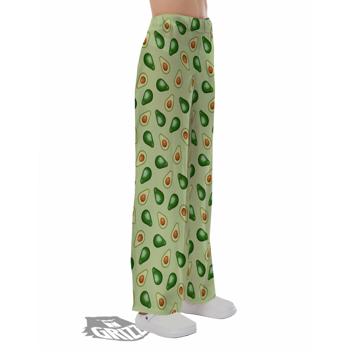 Avocado Half Cut Print Pajama Pants-grizzshop