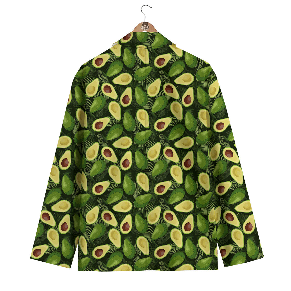 Avocado Half Cut Print Pattern Men's Blazer-grizzshop